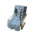thumbnail image 4 of Fish Soft Flannel Fleece Throw Blanket, Little Fishes United to Fight with Big Fish Theme Aquatic Wildlife in the Ocean, Cozy Plush for Indoor and Outdoor Use, 50" x 70", Blue and Black, by Ambesonne, 4 of 6