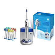 Pursonic sonic toothbrush with uv function with bonus 12 brush heads