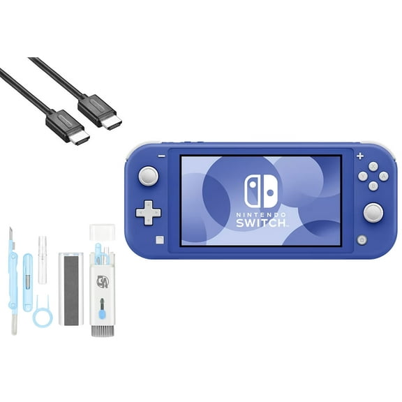Pre-Owned Nintendo Switch Lite - Blue with BOLT AXTION Cleaning Kit   HDMI ( )
