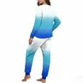 thumbnail image 5 of Enjoytime Lounge Sets for Women Printed Round Neck Long Sleeve Tops Drawstring Pants Warm Pajamas Fall Winter Matching Womens 2 Piece Outfits, 5 of 7