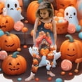 thumbnail image 2 of MIASHUI Combinaison pour Filles Tenue Confortable Sans Manches Imprimés Halloween Pantalon Décontracté, 2 of 5