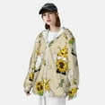thumbnail image 5 of Kll Gnomes Bees And Sunflowers Print Men'S Women’s Upf 50+ Sun Protection Outdoor Hoodie Jacket Long Sleeve Fishing Hiking Performance Shirt- Large, 5 of 8