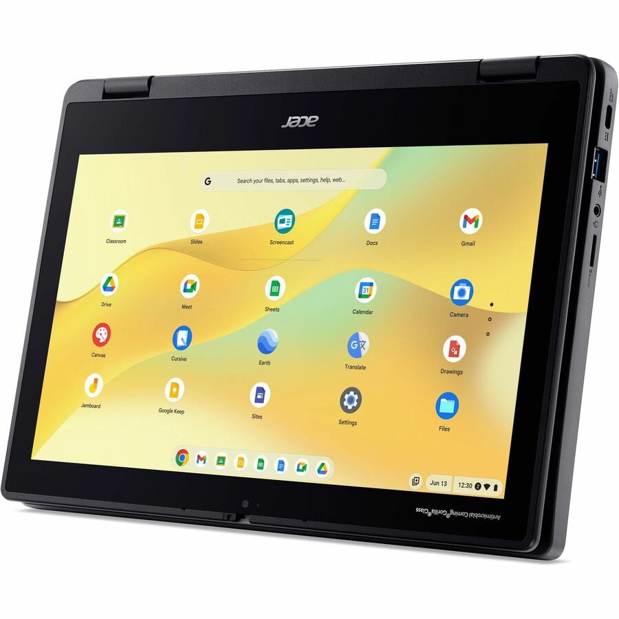 Acer Chromebook Spin 311 R724T R724T-K6Y1 11.6" Touchscreen Convertible 2 in 1 Chromebook, HD, MediaTek MT8 MT8186TV/AZA, 8 GB, 64 GB Flash Memory, English (US) Keyboard, Black