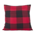 thumbnail image 3 of Fennco Styles Holiday Buffalo Check Decorative Cotton Throw Pillow Covers 20" W x 20" L, Set of 2 - Red Accent Cushion Cases for Couch, Living Room, Bedroom, Office and Christmas Décor, 3 of 6