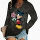 thumbnail image 2 of Women Vintage floral print V-Neck T-Shirt Fashion Casual Women Disney Mickey Mouse Print Long Sleeves Loose Tee Shirt Women TXXXL Gao Jinjia LED, 2 of 2