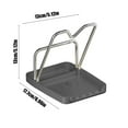 Nhthy Kitchen Countertop Shelf Pot Lid Holders Drainer Pot Lid