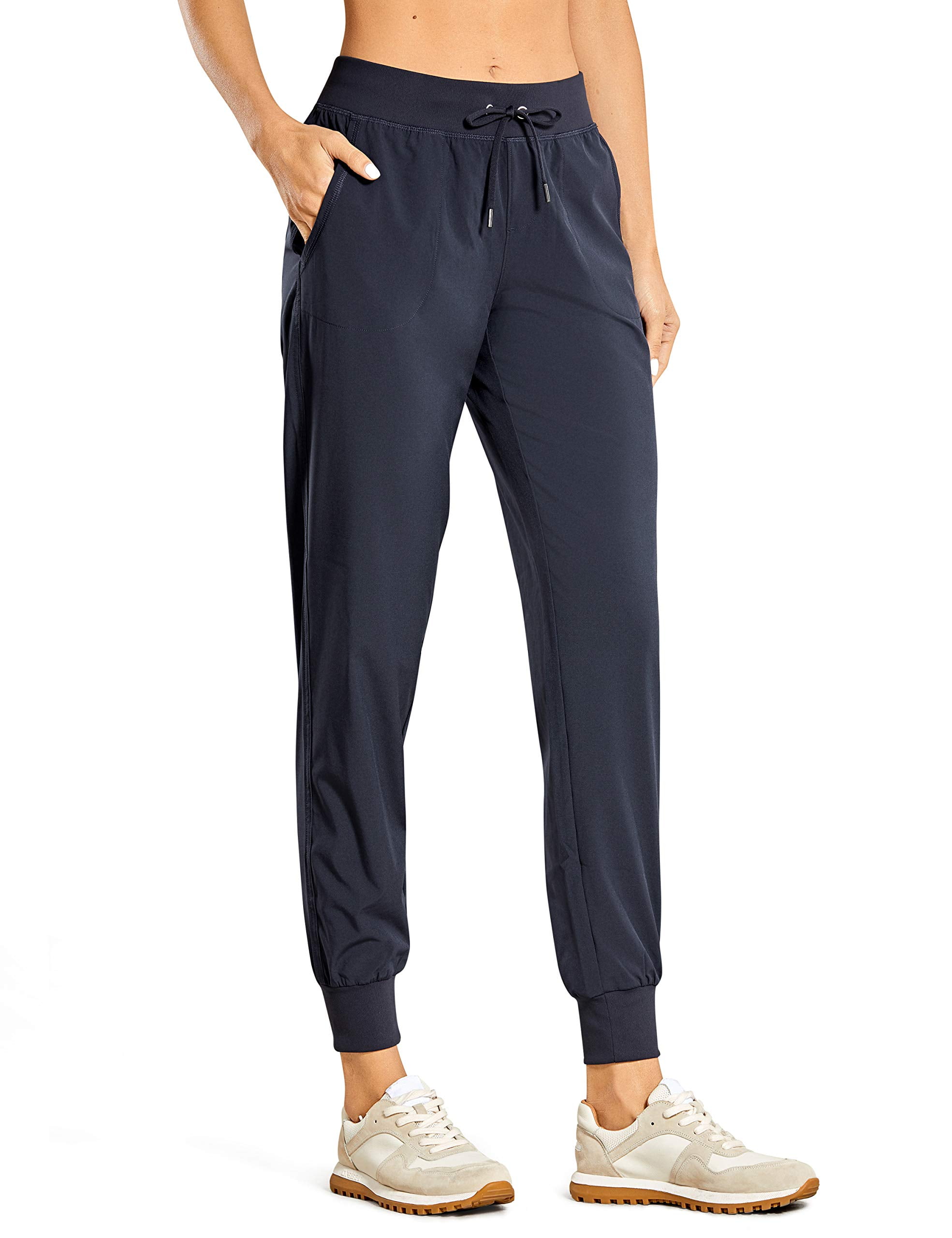 CRZ YOGA Heren Lichtgewicht Joggers Slim Fit Sport Hiking Reisbroek met Zakken - 30 Inch zwart M