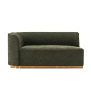 Manhattan Comfort Daria Sofa with Solid Wood Frame in Olive Green