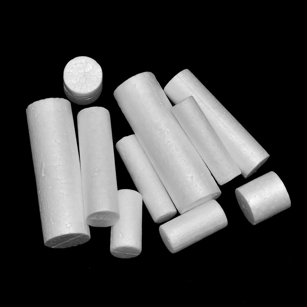 10Pcs Polystyrene Foam Cylinder Foam Balls for 