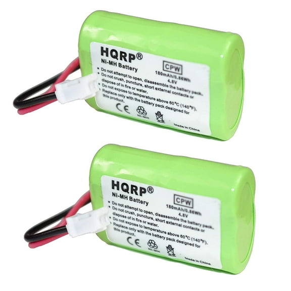 HQRP 2-Pack 180mAh Battery Compatible with SportDOG WetlandHunter SD400CAMO 400 SD-400-CAMO Collar Receiver