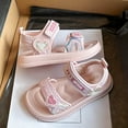 thumbnail image 4 of Girls' Sandals, Open Toed Princess Flat Sandals, Summer Beach Soft Soled Sandals, Children/Toddlers, 4 of 7