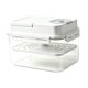 thumbnail image 4 of Contenedor de kimchi, caja de almacenamiento de alimentos, frasco de pepinillos, recipiente para fermentar chucrut. Blanco, 4 of 9