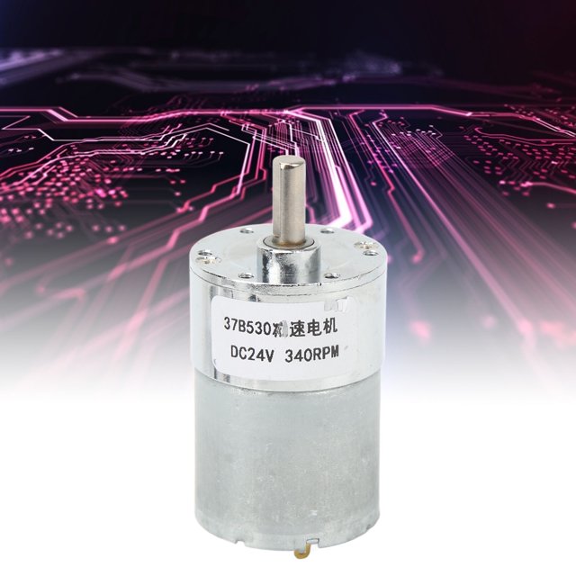 Motor de engranaje de CC de tornillo sin fin motor de engranaje de reducción de velocidad de velocidad ajustable Bloqueo automático Aumento de temperatura lento 340 RPM para ANGGREK Otros