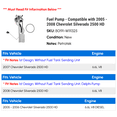thumbnail image 2 of Fuel Pump - Compatible with 2005 - 2008 Chevy Silverado 2500 HD 2006 2007, 2 of 2