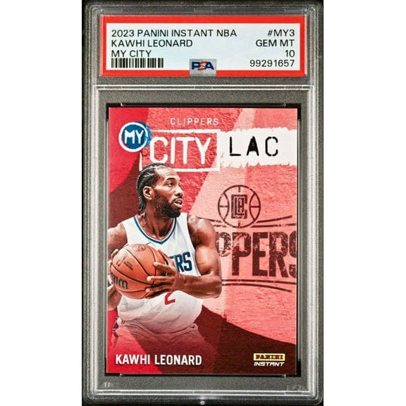 Kawhi Leonard 2023 Panini MyCity NBA #MY-3 Basketball Card PSA 10 Gem Mint