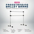 thumbnail image 4 of VITA Barre Portable Freestanding Double Ballet Barre, Prodigy, 4 Ft Bars, Satin Silver | Adjustable Height, USA Made, Home or Gym Exercise Equipment for Kids & Adults | Dance, Fitness, Pilates, 4 of 4
