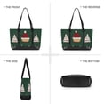 thumbnail image 6 of FORMRS Canvas Laptop Tote Bag for Women with 15.6" Computer Compartments Shoulder Handbag, Christmas Santa Hats, 6 of 7