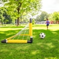 thumbnail image 2 of Outdoor Soccer Fun: Kids Soccer Goal Set with Easy Assembly and Adjustable Net for Indoor, Backyard, Beach Vacations, Family Fun, 2 of 7
