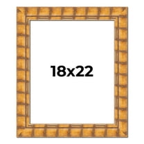 18x22 Frame Beige Real Wood Picture Frame Width 3 inches | Interior Frame Depth 0.5 inches |