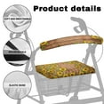 thumbnail image 5 of COEQINE Sunflower Wood Rollator Walker Seat and Backrest Covers 2 Piece Rollator Walker Accessories Seat Cushion Easy to Install Rollator Seat Cover Set RollBar Covers Set for Women, 5 of 7