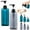 A,B,C,D,E,F, variant on Shiogb Gray 450ml Refillable Travel Bottle Leak Proof Portable Silicone Lotion Dispenser, Press-type Dispensing Bottle for Shampoo Conditioner Body Wash Carry On Approved