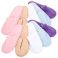 thumbnail image 1 of ColoMX 10 pares zapatillas de vellón de coral zapatillas de invierno zapatillas no literas para hotel casero, 1 of 7