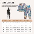 thumbnail image 4 of Honeii Dolphin Rainbow Horse print Women's Pajama Sets Long Sleeve Button Down Sleepwear Nightwear Soft Pjs Lounge Sets-Large, 4 of 7