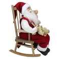 thumbnail image 3 of Northlight 14.75" Santa Claus in a Rocking Chair with Teddy Bears Figurine, 3 of 6