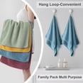 thumbnail image 7 of Jessy Home 12 Pack Turquoise Hand Towel Set 16"x31" Soft Highly Absorbent Quick Dry Bathroom Bath Hand Towels Microfiber Plush Towels, 7 of 7