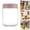 I*1+J*1, variant on Glass Oats Containers 2PCS 16 Oz Glass Oats Containers With Airtight Lids - Wide Mouth Mason Jars for Salad, Snacks, Yogurt, Sugar, Dry Food Storage, Reusable Kitchen Organizer