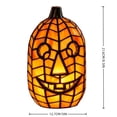 thumbnail image 2 of Halloween Pumpkin Night Light, 2-Size Jack-O-Lantern LED Lamp, Plastic Battery Operated Pumpkin Lantern for Indoor Home Holiday Party Decor, Tall/Round Pumpkin Shape, 2 of 6