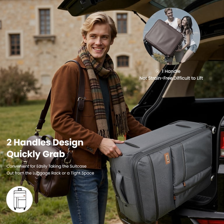 New York Xpress 3 Piece Softside Luggage Set,Lightweight