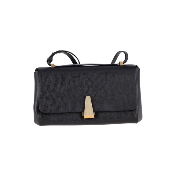 Pre-Owned Bottega Veneta The Angle Bag in Black Calfskin Leather