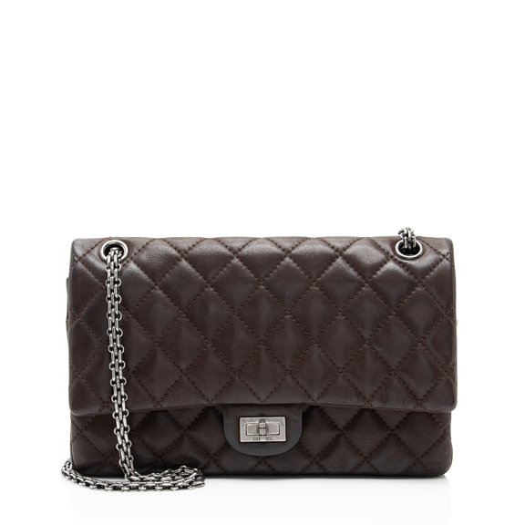 Pre-Owned Chanel Iridescent Calfskin Reissue 227 Double Flap Bag