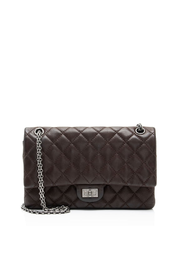 Pre-Owned Chanel Iridescent Calfskin Reissue 227 Double Flap Bag