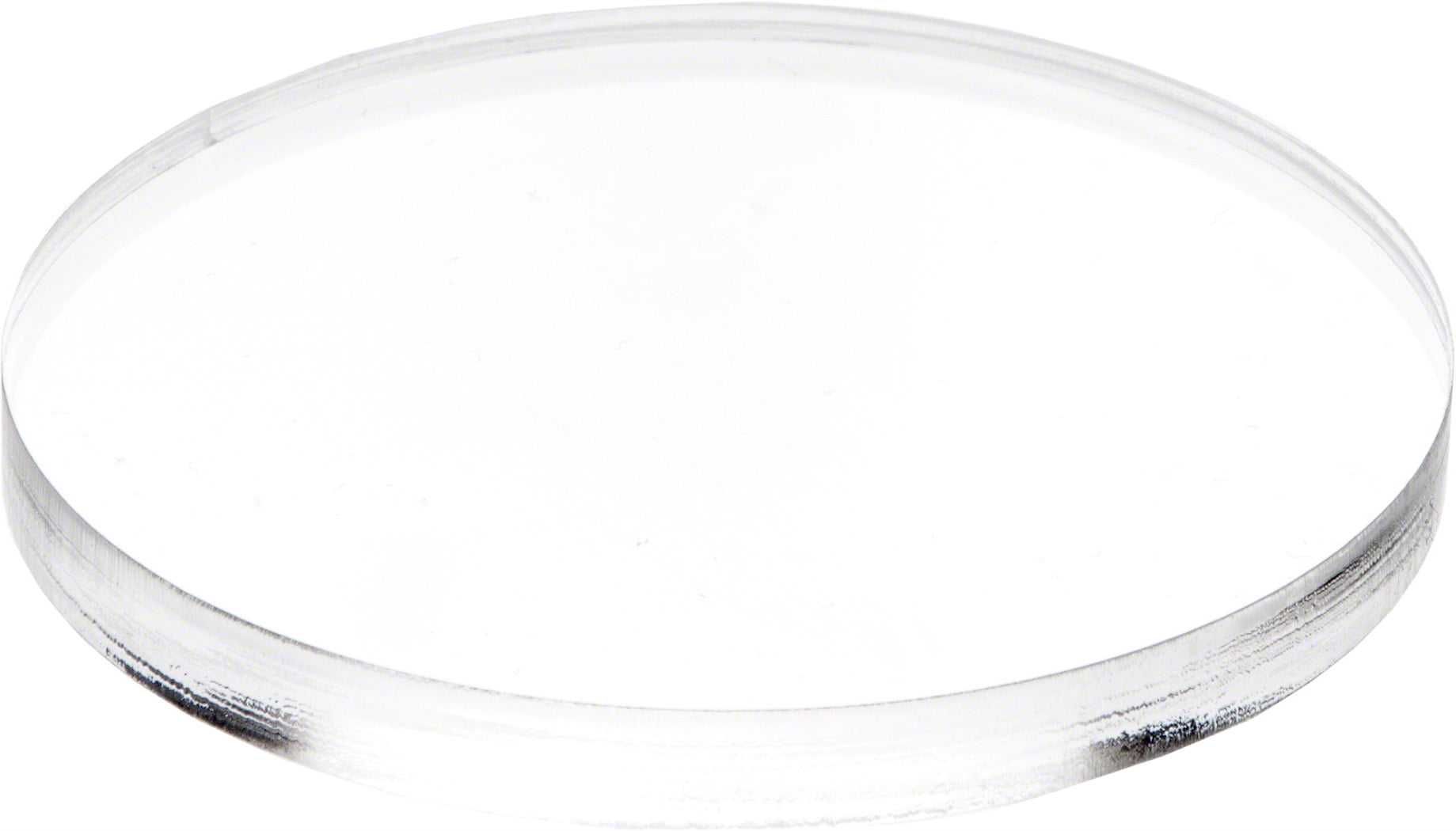 0.375" H x 4" D Plymor Clear Acrylic Round Standard-Edge Display Base 