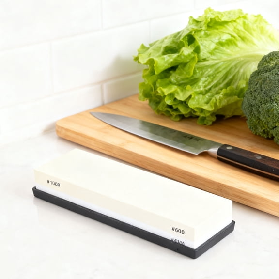 Sharpening Stone Whetstone Wet Stone Flattening Stone Dual Sided Whetstone Sharpening Stone Light Yellow White Dual Sided 1000 6000 Grit Wet Stone With Anti Slip Base For Kitchen Woodworking