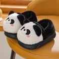 thumbnail image 2 of HCNTES Toddler Slippers Litte/Big Kids Cute Design House Shoes Baby Girls Boys Plush Indoor Slipper Washable Children's Soft Winter Warm Shoes(Black,3.5), 2 of 7