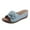 A Sky Blue, variant on Wovix Women'S Slipper Waterproof Shoes Work Sandals Open Toe Platform Wedge Footwear Daily Wear