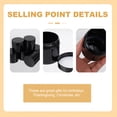 thumbnail image 2 of Miangastore 10 Pcs Practical Empty Storage Jars Refillable Tooth Powder Storage Containers (Black), 2 of 8