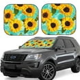 thumbnail image 1 of Fotbe Yellow Sunflowers With Green Leaves Juego de 2 Piezas de Parasoles para Parabrisas | Bloqueador Solar para Auto | Accesorios Plegables para Protección Solar Interior-Small, 1 of 6