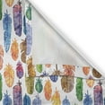 thumbnail image 6 of Ambesonne Feathers Valance & Curtain, Watercolor Style Art Print, 55"x36", Multicolor, 6 of 6
