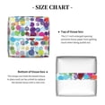 thumbnail image 5 of Logiee Tissue Box Cover 5X5X5'' PU Leather Tissue Holder Square Tissue Cube Box Organizer for Bathroom Vanity Countertop,Car,Night Stands,Office,Home,Kitchen (Colorful Watercolor Dots), 5 of 8