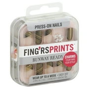 Fingrs Fing'rsprints Pre-Glued Nails, Runway Ready Walk This Way, 24 Count