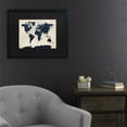 thumbnail image 3 of Trademark Fine Art 'World Map -Navy' Canvas Art by Michael Tompsett, 3 of 4