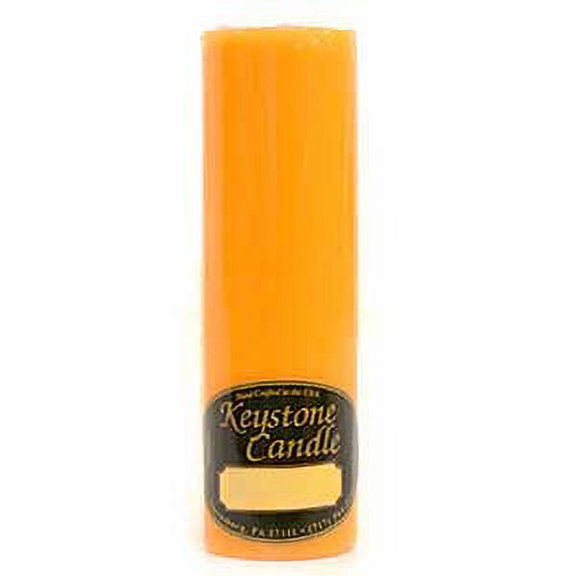 6 Pcs, Orange Twist 2x6 Pillar Candles 2 in. diameterx6.25 in. tall