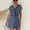 Blue, variant on Tejiojio Casual Women's Shorts Clearance Fashion Women Sexy V-Neck Short Sleeve Lace Jumpsuit Solid