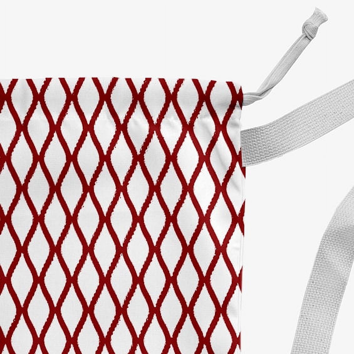 Simply Daisy Geometric 28 x 36 inch Red Laundry Bag