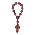 thumbnail image 3 of Pulsera De Rosario, Hermoso Motivo De Crucifijo, Cuentas Colgantes, Rosario, Exquisita Nuez Tallada A Mano Para Regalo Para Espejo De Coche Para Decoración Cergrey Beads Rosary, 3 of 8