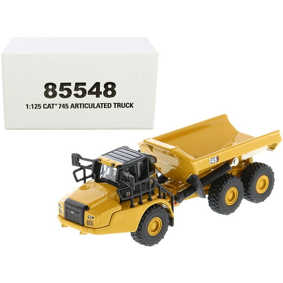 Diecast Masters 1:125 Caterpillar 745 Articulated Truck, Elite Series Cat Truck | Scale Model Diecast Collectible Construction Trucks | Caterpillar Truck, Model 85548